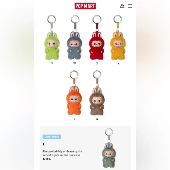 POP MART “R” Black Letter LABUBU THE MONSTERS Pin for Love Series Plush Pendant - Picture 14 of 17